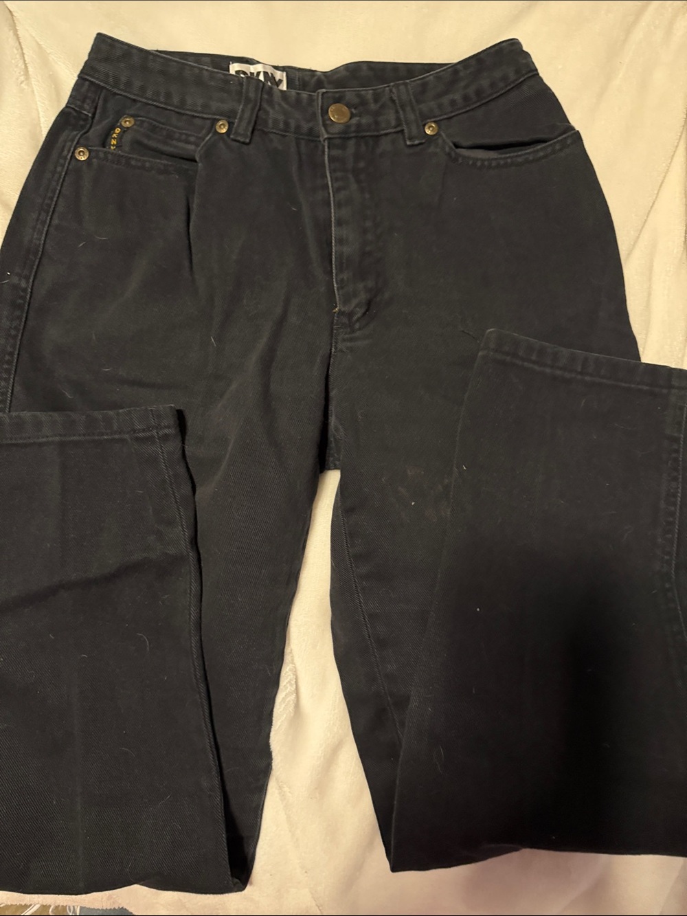 DKNY Straight Leg Women's Jeans in Black
